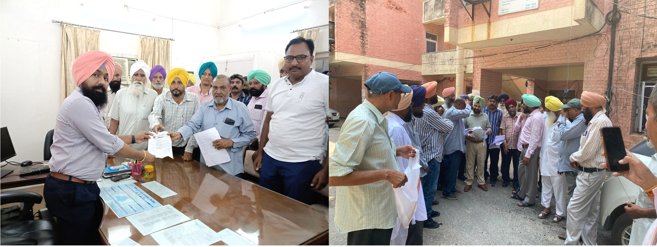 Workers of Technical Seva Sangh Mandal Patiala submitted a memorandum to the officials